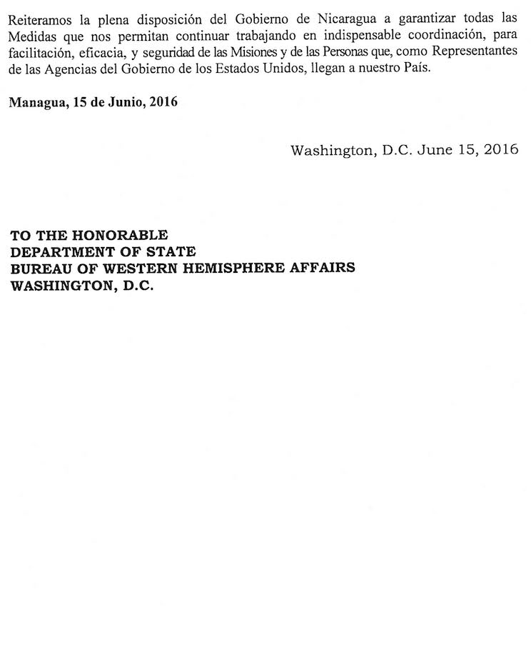 Nota Diplomatica Dept. de Estado Ref. Funcionarios CBP 1 Page 2