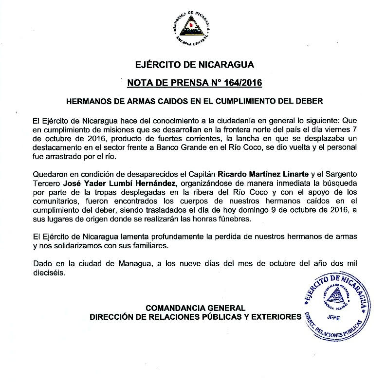 comunicadoejercito10oct
