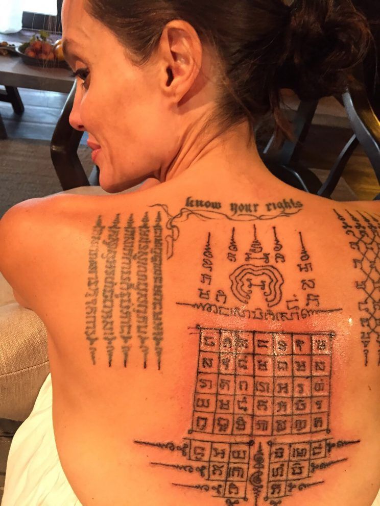 Angelina jolie tatto