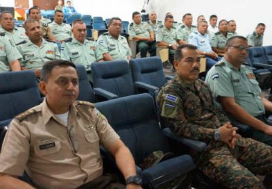 En el marco de la Conferencia de las Fuerzas Armadas de Centro América (CFAC), alumnos del XX Diplomado de Estado Mayor (DEM) de la Escuela Superior de Estado Mayor del Ejército de Nicaragua