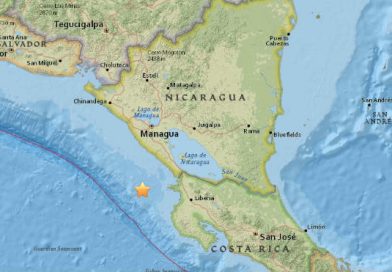 Un sismo de 4.9 grados de magnitud ocurrió a las 9:24 de la noche, hora de Nicaragua, en las costas del Pacífico