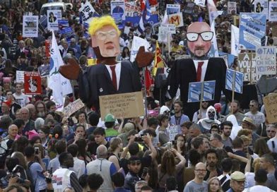 Protestas en Bruselas contra la OTAN