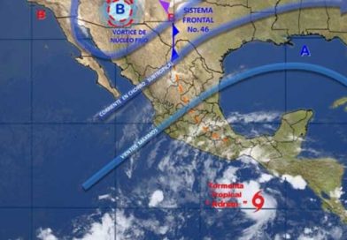 Adrián, primera tormenta tropical en el Pacífico