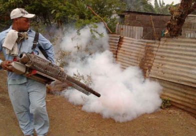 Haciendo honor a este primero de mayo, día internacional de los trabajadores las brigadas de fumigación del Ministerio de Salud (Minsa), desarrollaron la jornada fumigando en 600 casas del barrio "La Quinta" en el Distrito VI de Managua.