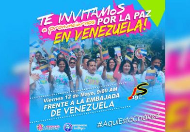 Juventud se pronunciará por la Paz en Venezuela