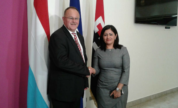 Llega a Nicaragua ministro de Cooperación y Acción Humanitaria del Gran Ducado de Luxemburgo
