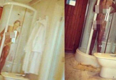 Un hombre le quiso gastar una broma a su mujermientras esta tomaba un baño, con cámara en mano se dispuso a grabar el momento pero jamás imagino que en el video quedaría la evidencia de algo más.