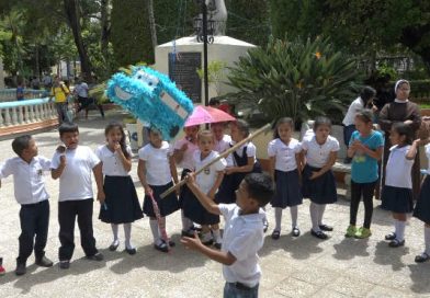 Juventud Sandinista realiza actividades recreativas con niños de preescolar en Nueva Segovia
