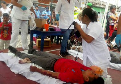Familias de Catarina participan en el ejercicio Multi-Amenaza