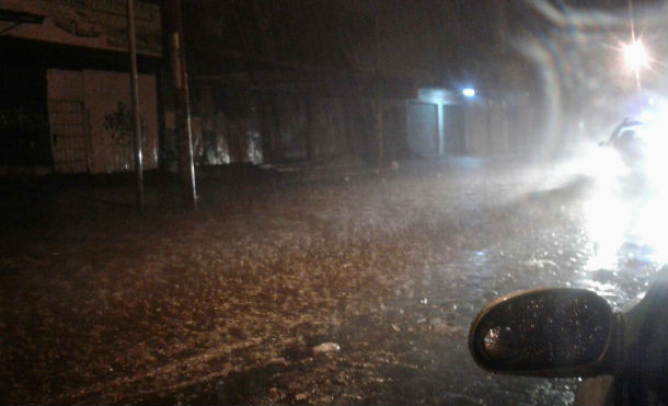 Fuerte aguacero cae sobre los distritos VI y VII de Managua