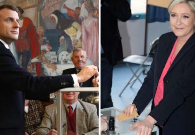 Macron y Le Pen votan en esperada segunda vuelta en Francia