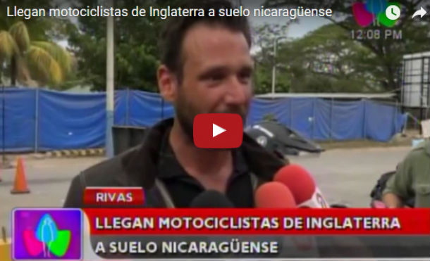 Llegan motociclistas de Inglaterra a suelo nicaragüense