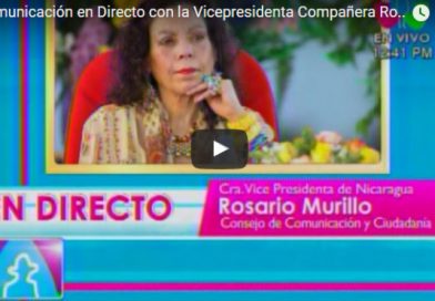 Comunicación en Directo con la Vicepresidenta Compañera Rosario Murillo 02 Mayo 2017