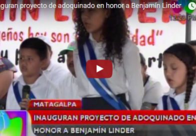 Inauguran proyecto de adoquinado en honor a Benjamín Linder