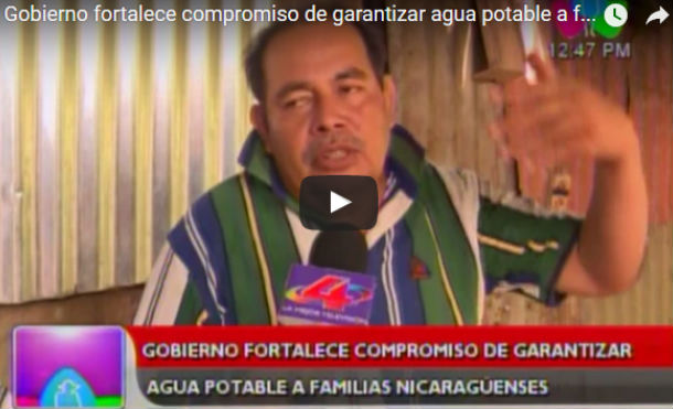 Gobierno fortalece compromiso de garantizar agua potable a familias nicaragüenses