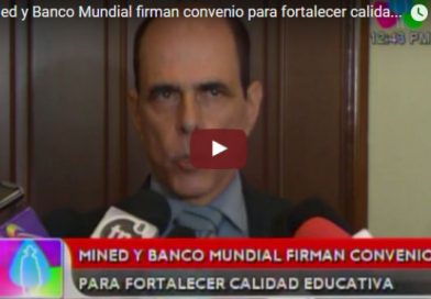 Mined y Banco Mundial firman convenio para fortalecer calidad educativa