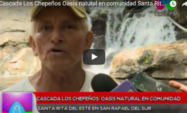 Cascada Los Chepeños Oasis natural en comunidad Santa Rita del Este en San Rafael del Sur