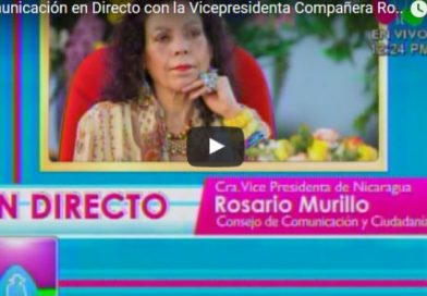 Comunicación en Directo con la Vicepresidenta Compañera Rosario Murillo 03 Mayo 2017