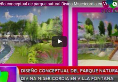 Diseño conceptual de parque natural Divina Misericordia en Villa Fontana