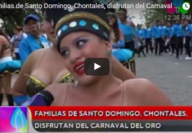 Familias de Santo Domingo, Chontales, disfrutan del Carnaval del Oro