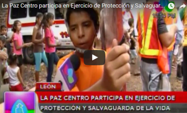 La Paz Centro participa en Ejercicio de Protección y Salvaguarda de la Vida