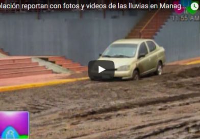 Población reportan con fotos y videos de las lluvias en Managua