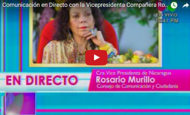 Comunicación en Directo con la Vicepresidenta Compañera Rosario Murillo 05 Mayo 2017