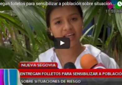 Entregan folletos para sensibilizar a población sobre situaciones de riego