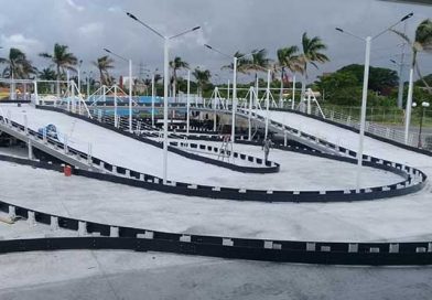 Muestran avances de la Pista Speed karting en el Muelle Salvador Allende