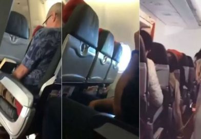 (+Vídeo) Motor de avión estalla en el aire y piloto pide rezar a pasajeros