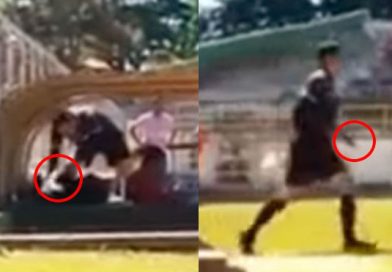 Árbitro sacó arma en pleno partido cansado de los reclamos