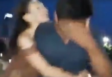 Hombre sorprende a su novia con otro y así reaccionó