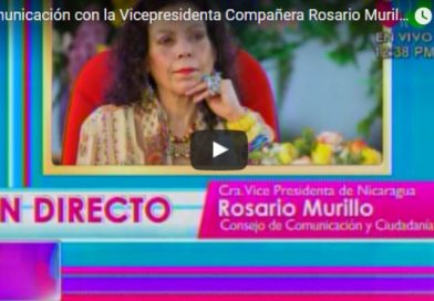 Comunicación con la Vicepresidenta Compañera Rosario Murillo 15 Junio 2017