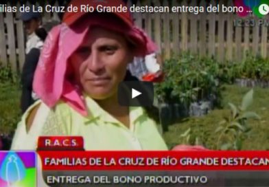 Familias de La Cruz de Río Grande destacan entrega del bono productivo