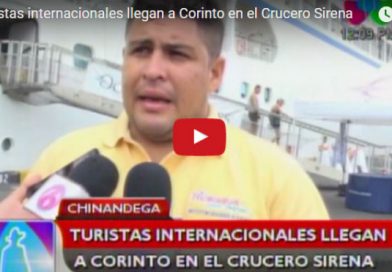 Turistas internacionales llegan a Corinto en el Crucero Sirena