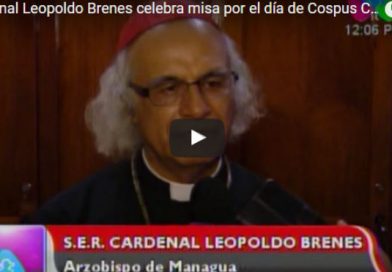 Cardenal Leopoldo Brenes celebra misa por el día de Cospus Christi