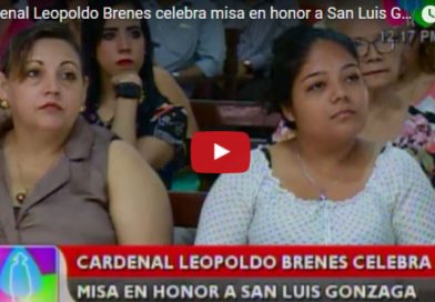 Cardenal Leopoldo Brenes celebra misa en honor a San Luis Gonzaga