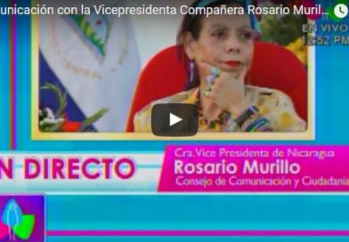 Comunicación con la Vicepresidenta Compañera Rosario Murillo 13 Junio 2017