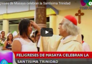 Feligreses de Masaya celebran la Santísima Trinidad