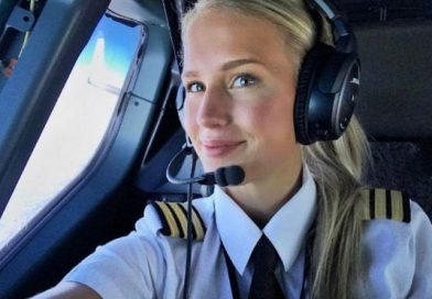 la piloto más "sexy del mundo" que cautiva en las redes sociales