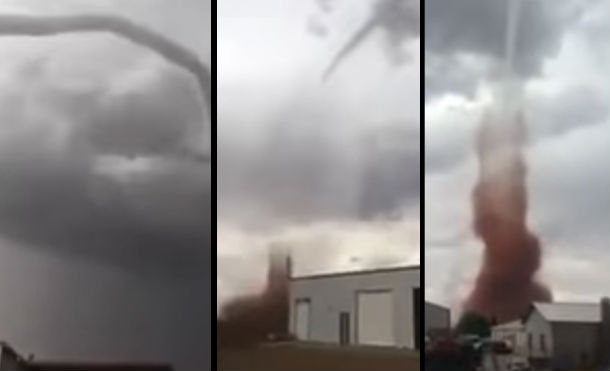 Extraño fenómeno del 'tornado culebra' causa terror en México