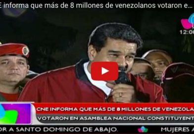 CNE informa que más de 8 millones de venezolanos votaron en Asamblea Nacional Constituyente