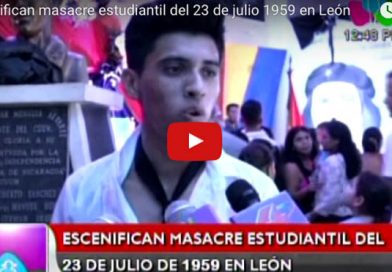 Escenifican masacre estudiantil del 23 de julio 1959 en León