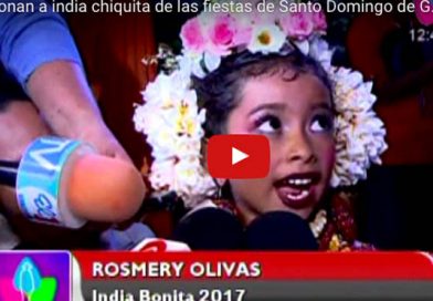 Coronan a india chiquita de las fiestas de Santo Domingo de Guzmán
