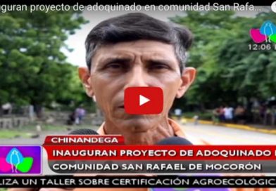 Inauguran proyecto de adoquinado en comunidad San Rafael de Mocorón