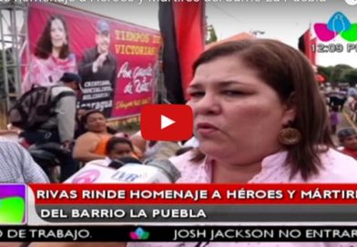 Rivas rinde homenaje a Héroes y Mártires del barrio La Puebla