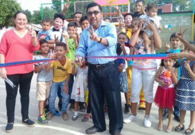 Alcaldía de Managua inaugura una nueva cancha deportiva en el distrito II