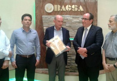 BAGSA brinda reconocimiento al representante del BID