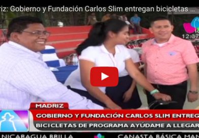 Madriz: Gobierno y Fundación Carlos Slim entregan bicicletas de programa ayúdame a llegar