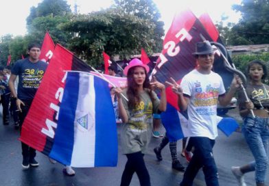 Jóvenes del distrito V de Managua celebran la alegría de vivir en Paz